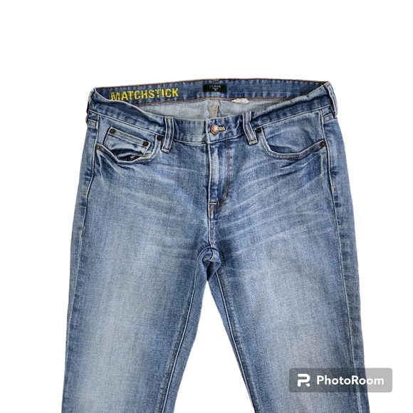J Crew Matchstick Cropped jeans size 30 Blue Denim - Picture 2 of 9